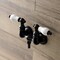 Kingston Brass AE33T0 3-3/8 Inch Wall Mount Tub Faucet, Matte Black AE33T0 - alternate 2